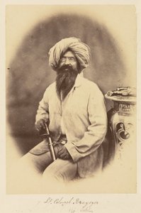 Tenente Colonnello Braysyer. [14° Sikh da Felice Beato
