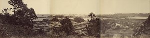Panorama, Yokohama dalla collina del governatore da Felice Beato