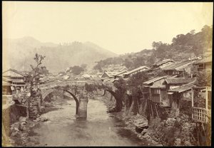Ponte di pietra a Nagasaki da Felice Beato