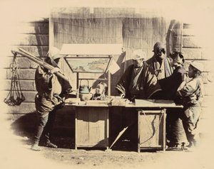Bancarelle di rinfresco in strada, c. 1865 da Felice Beato