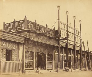 Strada e Negozi nella Città Tartara di Pechino, 29 Ottobre 1860