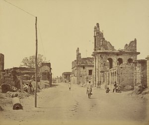 La strada di Cawnpore, Lucknow da Felice Beato