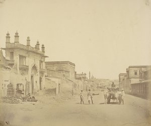 [La strada per cui il generale Henry Havelock entrò nella residenza di Lucknow]. da Felice Beato