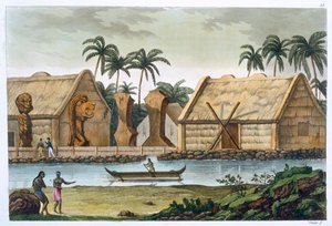Tomba di Tamahamah a Kaiakakooa, Isole Sandwich, ca. 1820-1839 da Felice Campi