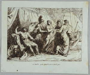 Achille cede Briseide da Felice Giani