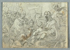 Adorazione dei Magi studio dopo Lodovico Carracci