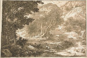 Angelica riposa sotto un albero, da Orlando Furioso da Felice Giani