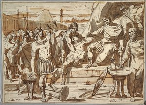 Caio Muzio Scevola e Porsenna da Felice Giani