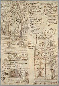 Studi Decorativi; Verso: Studi Anatomici