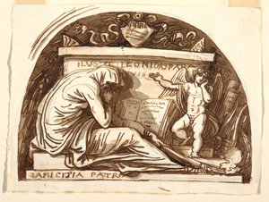 Disegno, Monumento sepolcrale per Leonida Spada, 1815 da Felice Giani