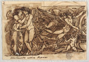 Fregio con Psiche e Amore