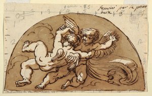 Gemelli, Lunetta per Soffitto, Sala Ottagonale, Palazzo Milzetti, Faenza da Felice Giani