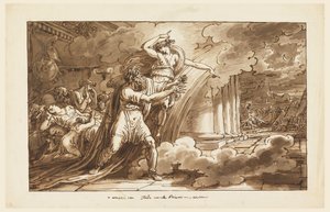 Iris incoraggia Priamo a chiedere il corpo di Ettore ad Achille