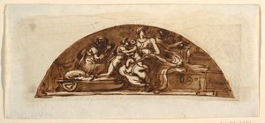 Lunetta della Sacra Famiglia con Sant