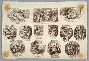 Romolo e Remo, Tredici Dipinti per la Sala delle Origini di Roma, Faenza da Felice Giani