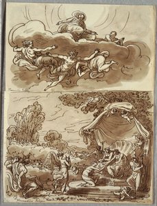 Santo in Estasi, Dopo Franceschini; Versione Classicizzata della Visione di Santa Caterina da Bologna, Studio dopo Franceschini