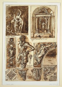 Fogli di studi dopo i monumenti bolognesi da Felice Giani