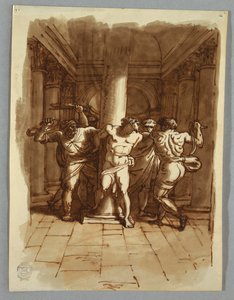 Pagina di Taccuino: Flagellazione di Cristo da Felice Giani