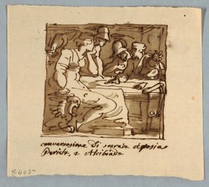 Socrate, Pericle, Alcibiade, Aspasia in discussione
