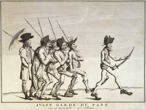 Soldati del Papa prima della Battaglia di Faenza da Felice Giani