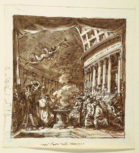 Scenografia: Sipario, Il laboratorio di Apollo da Felice Giani