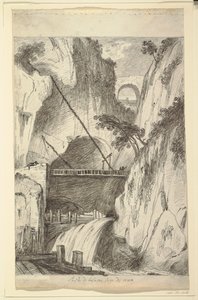 Il Burrone di Bellano, vicino al Lago di Como da Felice Giani
