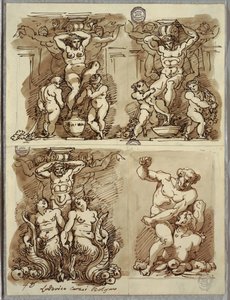 Tre Erme, Studi dopo Carracci da Felice Giani