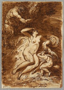 Venere e Cupido e Satiro, studio dopo Correggio