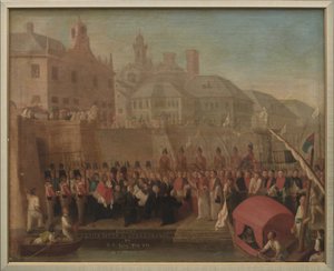 Genova. Visita fatta al Porto Franco da Papa Pio VII il 5_maggio 1815.