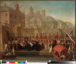 Visita al porto franco di Genova di S.S. Papa Pio VII, c.1818