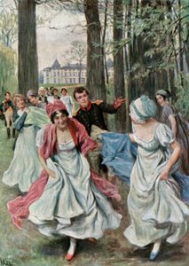 Nel parco di Malmaison durante il Consolato da Felicien baron de Myrbach Rheinfeld