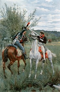 Principe Luigi di Prussia e Sergente Guindey da Felicien baron de Myrbach Rheinfeld
