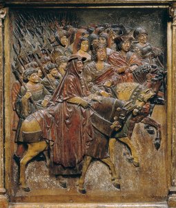 Re Cattolici dopo la conquista di Granada da Felipe Bigarny or Vigarny