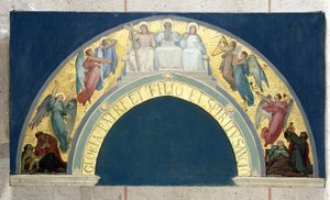 Bozzetto per la Chiesa della Trinità: Glorificazione della Trinità, circa 1864 da Felix Joseph Barrias