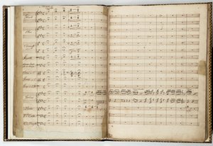 Partitura manoscritta di "Sogno di una notte di mezza estate", di Felix Mendelssohn