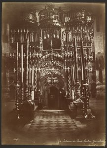 Interno del Santo Sepolcro, Gerusalemme da Félix Bonfils