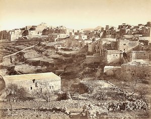Vista panoramica di Betlemme, Israele