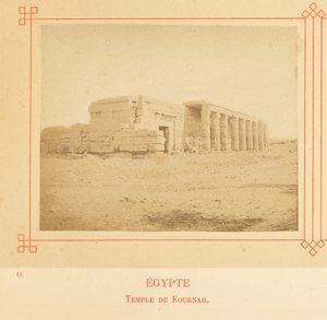 Tempio di Kurnah da Félix Bonfils