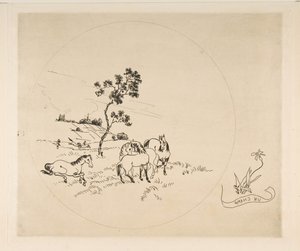 Decorazione per un piatto: Un campo