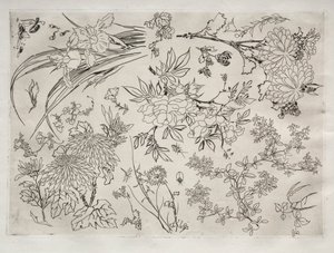 Servizio da tavola Rousseau: Fiori n. 23, 1866