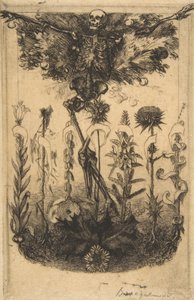 Frontespizio per Les Fleurs du Mal, 1857 da Felix Bracquemond