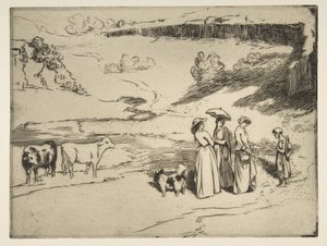 Les Demoiselles du village da Felix Bracquemond