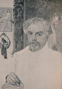 Ritratto di Edmond De Goncourt, 1882 da Felix Bracquemond