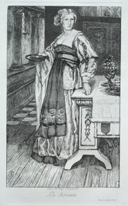 La serva, dopo H. Leys da Felix Bracquemond
