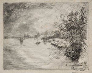 Veduta del Ponte di Saint-Pères da Felix Bracquemond