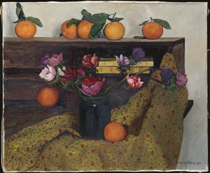 Anemoni e arance, 1924 da Felix Edouard Vallotton