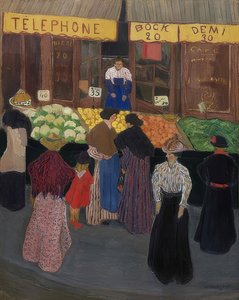 Al mercato da Felix Edouard Vallotton