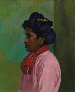 Donna nera con camicetta rosa, 1910 da Felix Edouard Vallotton