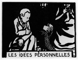 Testa di carota: “idee personali” scritto da Jules Renard, ed. Flammarion (illustrazione) da Felix Edouard Vallotton