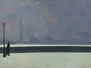 La Neva, leggera nebbia (La Néva, brume légère) da Felix Edouard Vallotton